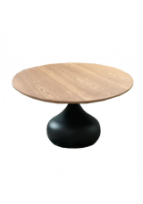 Avania Coffee Table Dia80cm - Pear Shape Base 